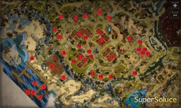 Карта мира в Divinity: Original Sin 2