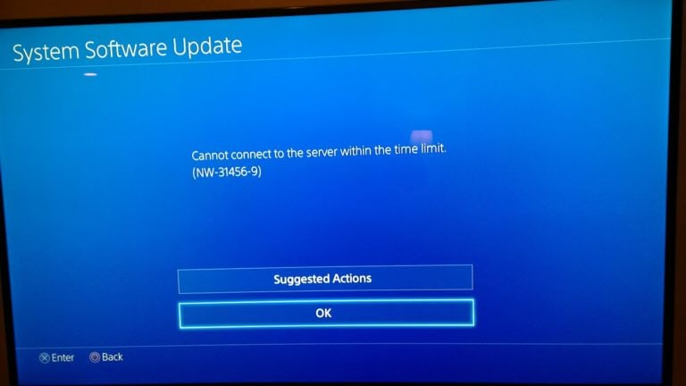 Как исправить ошибку NW-31456-9 на PS4
